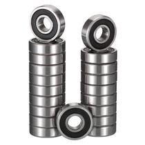 Rolamentos de esferas HIPICCO 607-2RS 7x19x6mm Aço cromado 20 unidades Rolamentos de esferas HIPICCO 607-2RS 7x19x6mm Aço cromado 20 unidades