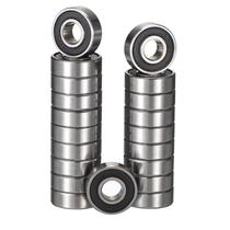 Rolamentos de esferas HIPICCO 697-2RS 7x17x5mm Aço cromado 20 unidades Rolamentos de esferas HIPICCO 697-2RS 7x17x5mm Aço cromado 20 unidades