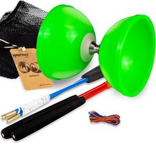Rolamentos triplos Diabolo MAGICYOYO MD01 Pro verdes com acessórios