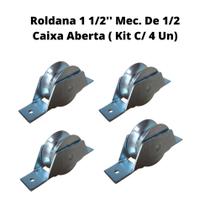 Roldana 1 1/2'' Mec. De 1/2 Caixa Aberta ( Kit C/ 4 Un)
