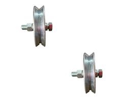 Roldana 3" Aço Rolamento Trilho V Portão Deslizante 2 Und Roldana 3" Aço Rolamento Trilho V Portão Deslizante 2 Und