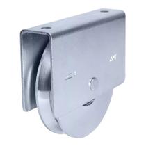 Roldana Aço Canal V 2.1/2 com Suporte Fechado - Jocec Roldana Aço Canal V 2.1/2 com Suporte Fechado - Jocec