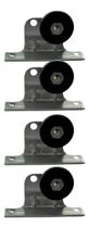 Roldana Box 23mm Com Cavalete Acrilico Abrigo Pia Kit 4 Pcs