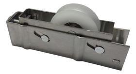 Roldana Carrinho Gold Simples Inox 100kg Trilho Meia Cana Macarrão Tartaruga