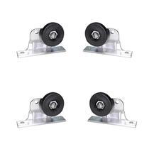 Roldana com suporte para box de acrílico (kit com 2 pares)