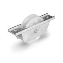 Roldana De Portão Em Nylon Com Cavalete Aluminio Roda Correr