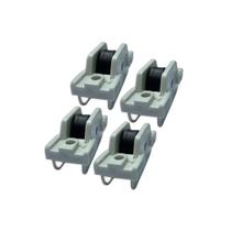 Roldana janelas portas linha-25 "reta/lisa" sem rolamento kit 4 pcs nl Roldana janelas portas linha-25 "reta/lisa" sem rolamento kit 4 pcs nl