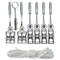 Roldana Metal + Fio Corda Varal De Teto Kit Reforma Completo Roldana Metal + Fio Corda Varal De Teto Kit Reforma Completo