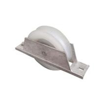 Roldana Nylon Branca Maciça 70 Tipo U 1/2" para Cavalete de Alumínio - Ferrosul