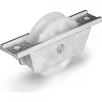 Roldana Nylon Jocec ''U'' Com Suporte Aberto Em Aluminio 75Mm A20102 Roldana Nylon Jocec ''U'' Com Suporte Aberto Em Aluminio 75Mm A20102