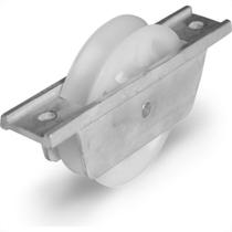 Roldana Nylon Jocec ''V'' Com Suporte Aberto Em Aluminio 75Mm A10102 Roldana Nylon Jocec ''V'' Com Suporte Aberto Em Aluminio 75Mm A10102