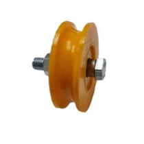 Roldana Nylon Laranja Maciça 50(2") Tipo U 1/2" para Parafuso