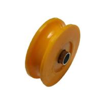 Roldana Nylon Laranja Maciça 60(2 1/2") Tipo U Redonda - Ferrosul