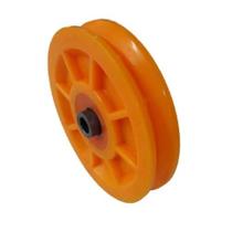 Roldana Nylon Laranja Raiada 100mm (4) Tipo V Para Cantoneira - Ferrosul