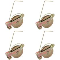 Roldana para Porta Tela ReigaHood, Kit com 4 Unidades, Esfera de Aço 1,25"