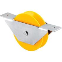 Roldana Para Portão 3 Polegadas Em Nylon Tipo V Caixa Aberta