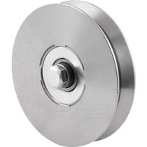 Roldana Para Portão 4", Tipo V, aço Polido, sem Caixa, Vonder OstenVonder Roldana Para Portão 4", Tipo V, aço Polido, sem Caixa, Vonder OstenVonder