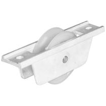 Roldana Para Portão 70mm Nylon Com Caixa Alumínio Branco (Tubo) Roldana Para Portão 70mm Nylon Com Caixa Alumínio Branco (Tubo)