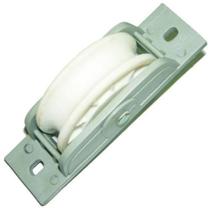 Roldana para Portão com Suporte Côncavo 68mm 7002 em Nylon Rolamentada Gibafér Roldana para Portão com Suporte Côncavo 68mm 7002 em Nylon Rolamentada Gibafér