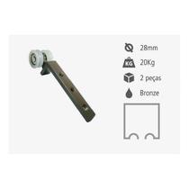Roldana para Trilho 2 Rold.Nylon Conc Alumínio Bronze 20Kg L Fixa (Par) RPLR2-02B - Perfil