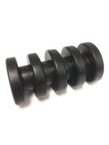 Roldana Plastica 4 Ranhuras Preta