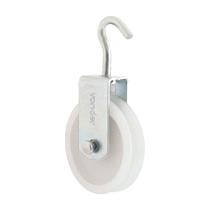 Roldana plástica 4cm com gancho 15kg vonder