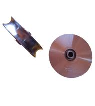 Roldana portão de correr 3" polegadas canal U - 2un Roldana portão de correr 3" polegadas canal U - 2un