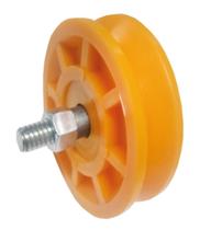 Roldana Raiada De Nylon Para Portão 60mm 2.1/2 Pol V Par Roldana Raiada De Nylon Para Portão 60mm 2.1/2 Pol V Par