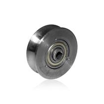 Roldana Roda Em Aço Reforçada de 2,5" Polegadas Com Eixo de 5/8" Com Canal U Para Portão de Correr