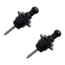 Roldana Strap Lock Preta para Guitarra Violão Baixo