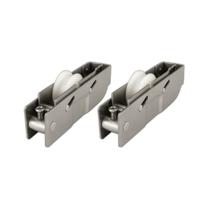 Roldana suprema inox única p/ trilho redondo "u" porta rs-r80 strong kit c/2 un