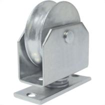 Roldana ''U'' Detoni Giratoria Com Suporte Fechado+Rolamento 3''