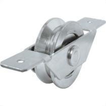 Roldana ''V'' Detoni Com Suporte Aberto+Rolamento 2.1/2'' - Kit C/2