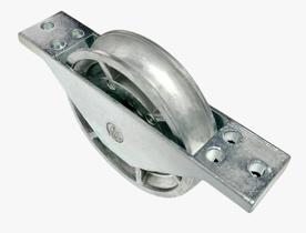 Roldana Zamac 5 com Rolamento 70mm para Portão de Alumínio Trilho Redondo Meia Cana Canal U