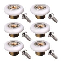 Roldanas para porta de box LWCUSNJ 6 peças 25 mm cobre POM Roldanas para porta de box LWCUSNJ 6 peças 25 mm cobre POM