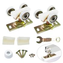 Roldanas para Porta de Correr Augenweide Kit com 2 Unidades, Rodas de 1 pol., 100 kg Roldanas para Porta de Correr Augenweide Kit com 2 Unidades, Rodas de 1 pol., 100 kg