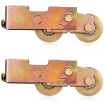 Roldanas para porta de correr Moxweyeni, aço com rolamento de esferas, 3,2 cm Roldanas para porta de correr Moxweyeni, aço com rolamento de esferas, 3,2 cm