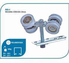 Roldanas Porta Correr De Madeira Concava 30 Jogos