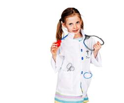 Role Play Set Dress Up America Doctor Costume 3-10 anos