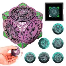 Roleta DND Dice Spinner Froggod 7 em 1 de metal com relevo 3D