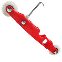 Rolete Aplicador Tela Rede Mosqueteira Roldana Dupla Alumínio 195MM X 35MM