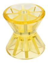 Rolete Para Carretinha Berço Reboque Amarelo 4 Pol 101,6mm