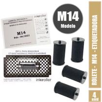 Roletes 04 unid, refil, tinteiro para máquina de preço, etiquetadora, escolha modelo