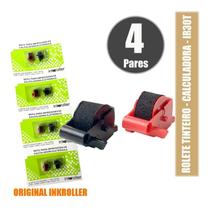 Roletes com 04 unidades Tinta Bicolor Calculadora Sharp, Aurora Ir30t Roletes com 04 unidades Tinta Bicolor Calculadora Sharp, Aurora Ir30t