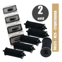 Roletes m28 com 02 unidades, refil, tinteiro para máquina de preço, etiquetadora Roletes m28 com 02 unidades, refil, tinteiro para máquina de preço, etiquetadora