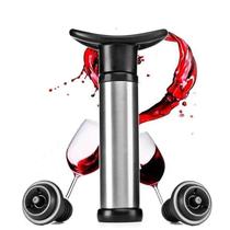 Rolha De Bombeamento De Vinho Em Aço Inoxidável Com 2 Rolhas De Garrafa De Vinho Fresco Mantendo 14