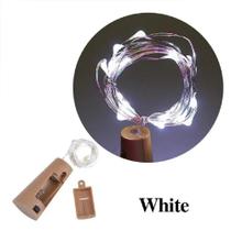 Rolha Fio LED Cordão Luz de Fada P/ Garrafa Decoração BRANCO - Inter