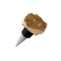 Rolha Para Bebidas Pedra Quartzo Banhada À Ouro