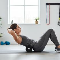 Rolinho de Academia Grande Suporte para Alongamento, Pilates e Fisioterapia 15x8cm e 20x10cm