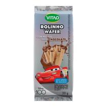 Rolinho Wafer Disney 100 Sabor Chocolate Zero 30g - Vitao